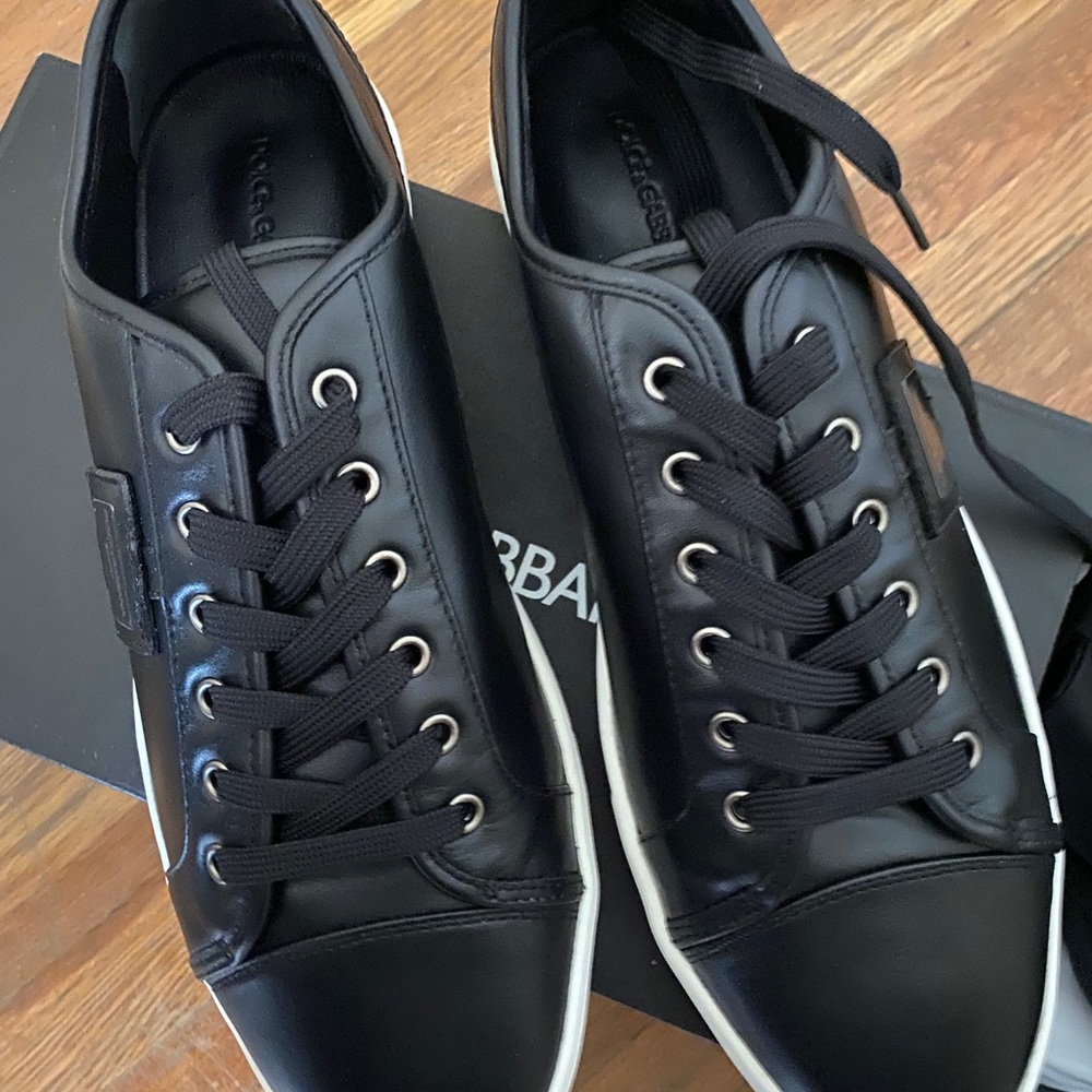 100% AUTHENTIC DOLCE & GABBANA Sport Leather Sneaker Sneakers